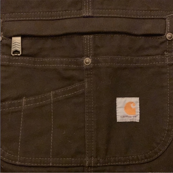 Carhartt Dark Brown Bib Overalls - Picture 5 of 8